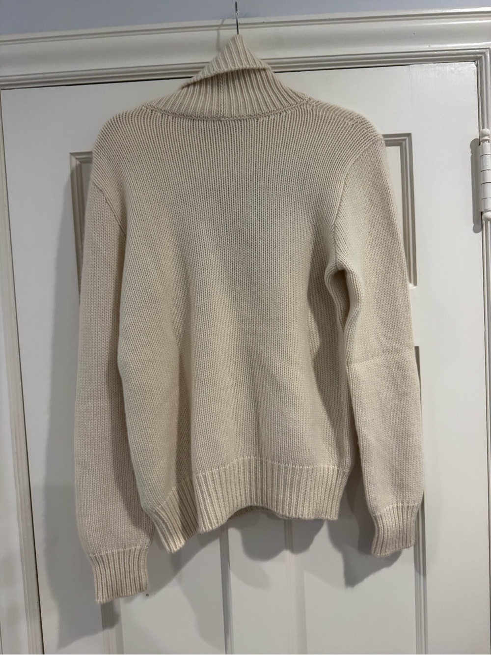 Ralph Lauren Purple Label Cream Turtleneck Sweater with Flag Motif - Picture 8 of 8